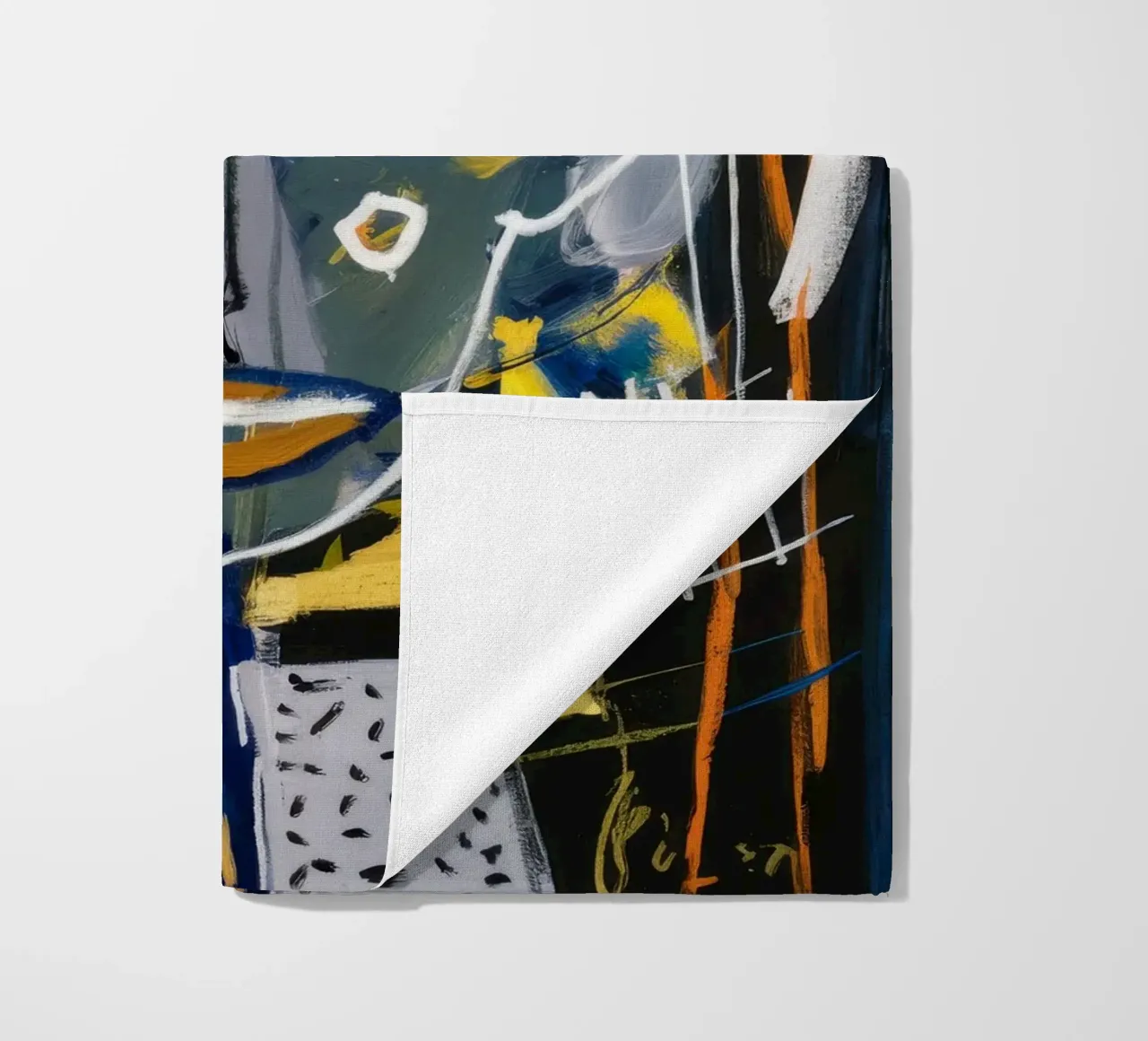 Dynamic Mask Fusion beach towel by Lunar Templar