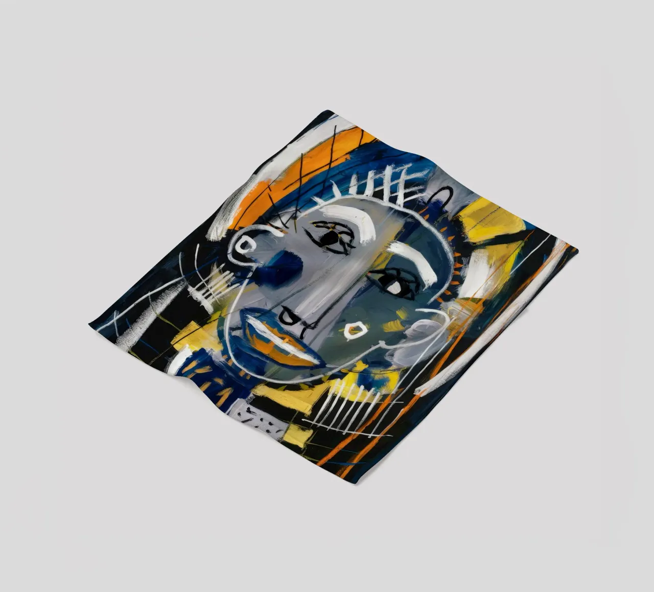 Dynamic Mask Fusion fleece blanket by Lunar Templar