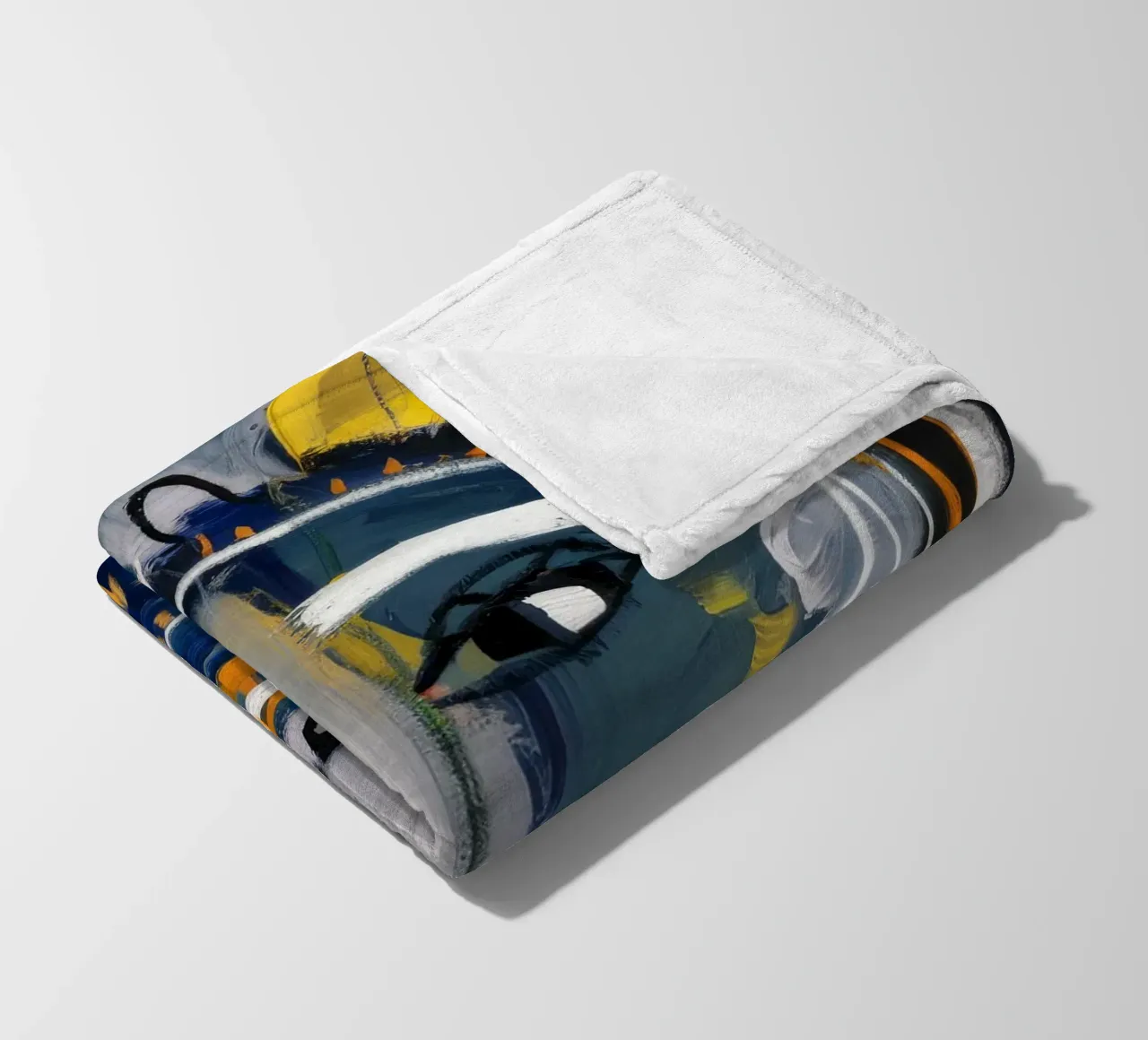 Dynamic Mask Fusion fleece blanket by Lunar Templar
