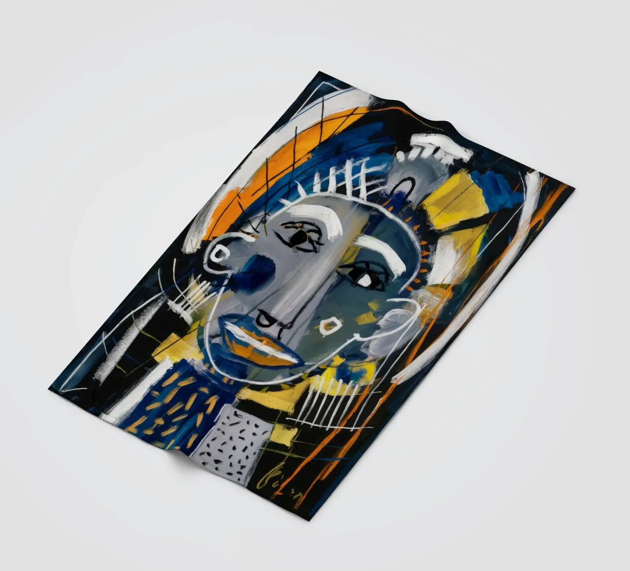 Dynamic Mask Fusion fleece blanket by Lunar Templar