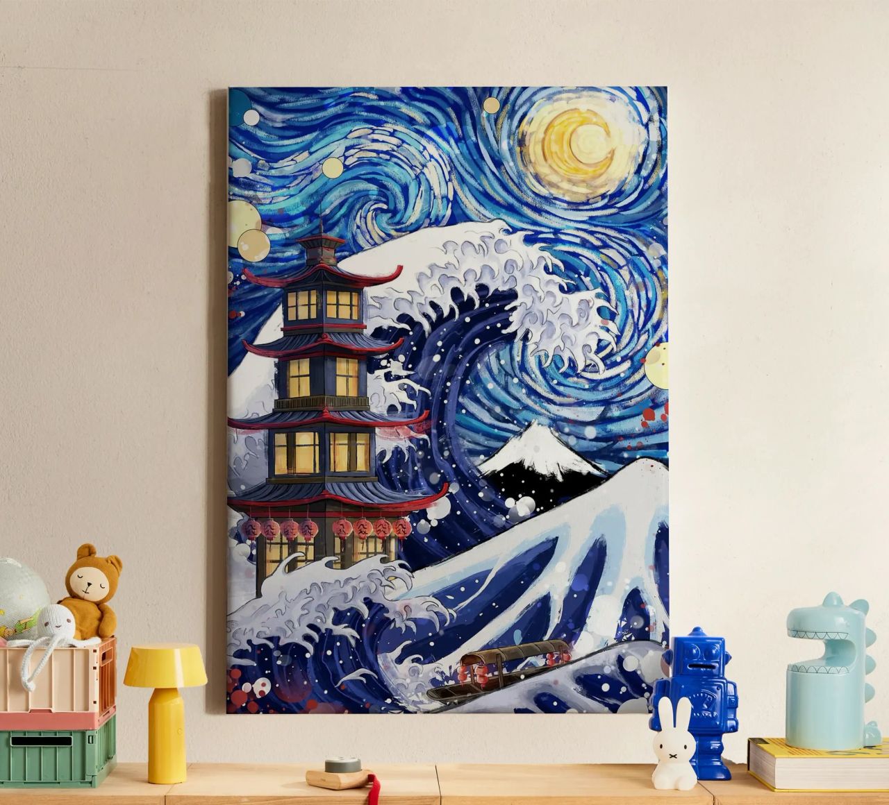 pagode toile de Japanese Art