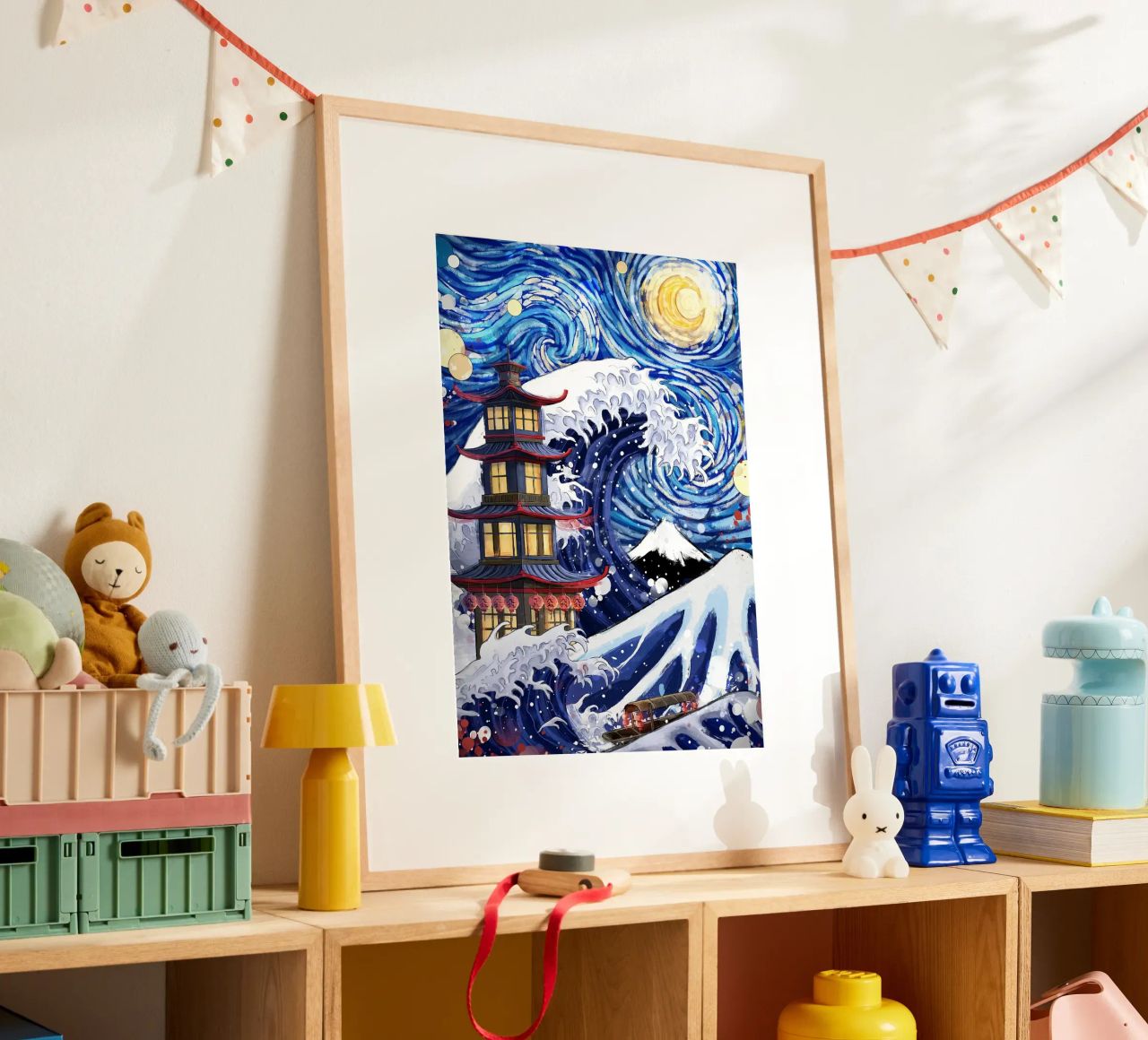 pagode poster de Japanese Art