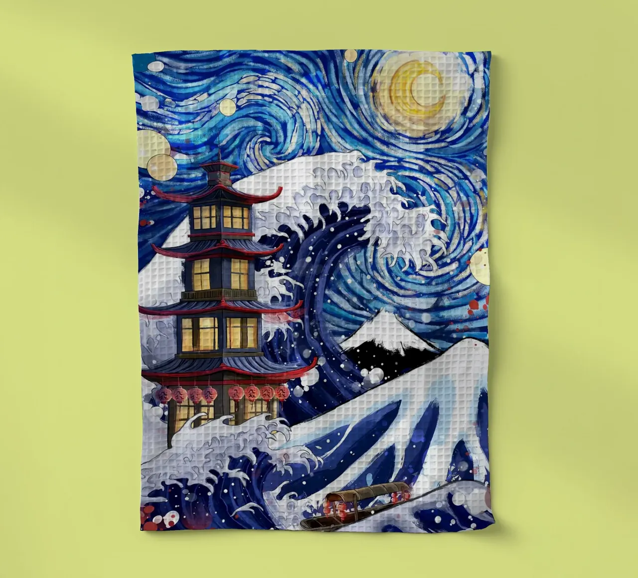 Pagode Geschirrtuch von Japanese Art