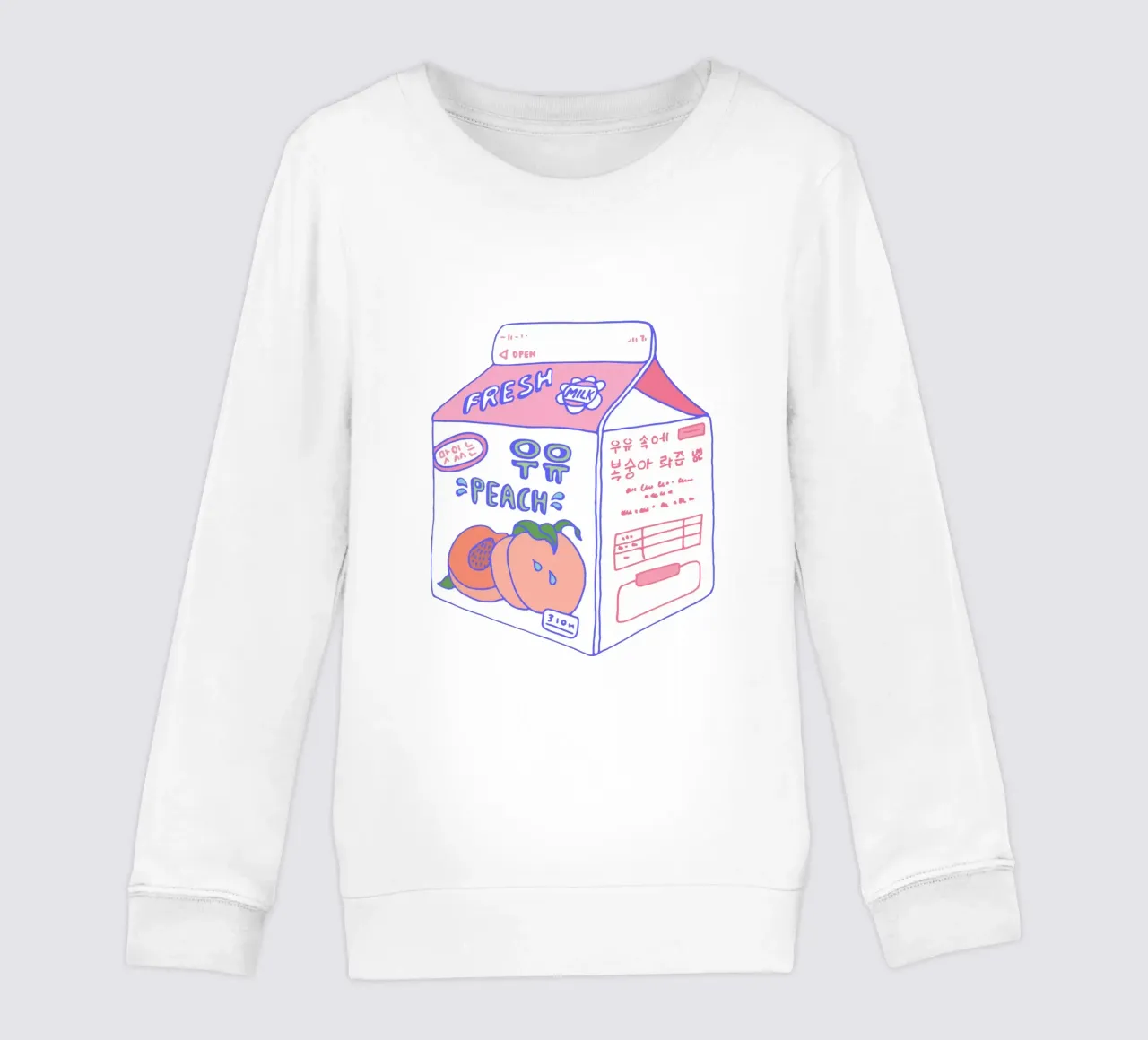 Peach Milk felpa bambino da Laura O'Connor