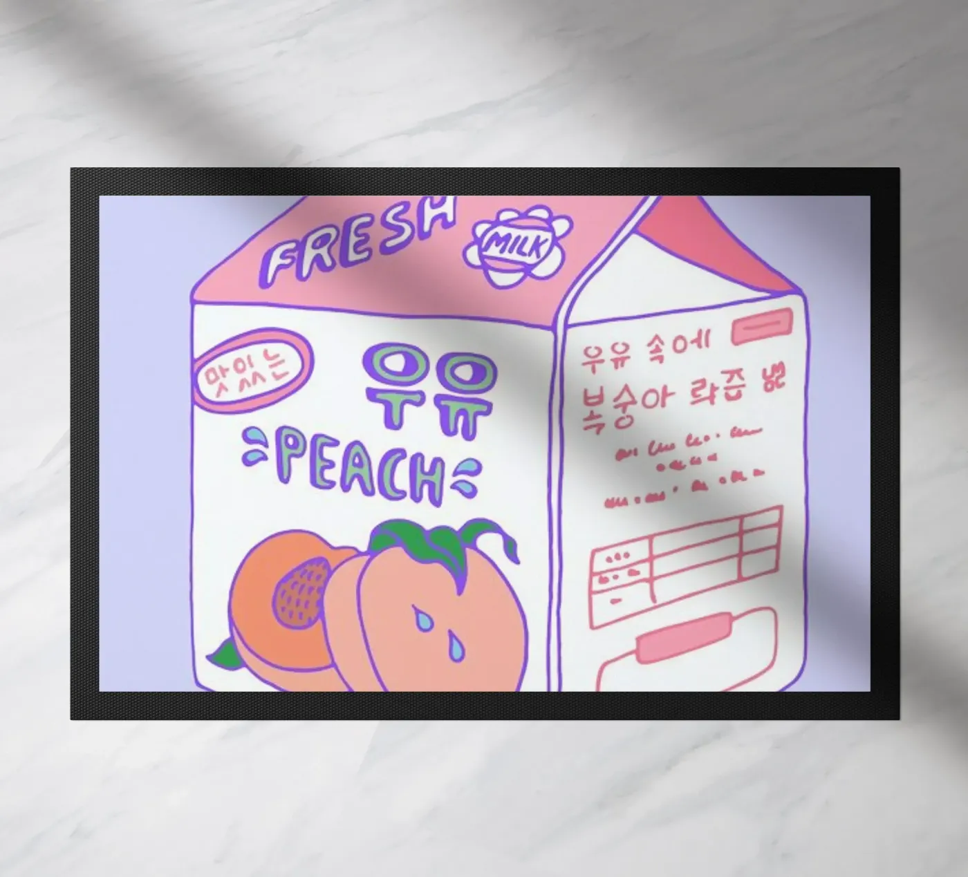 Peach Milk deurmat van Laura O'Connor