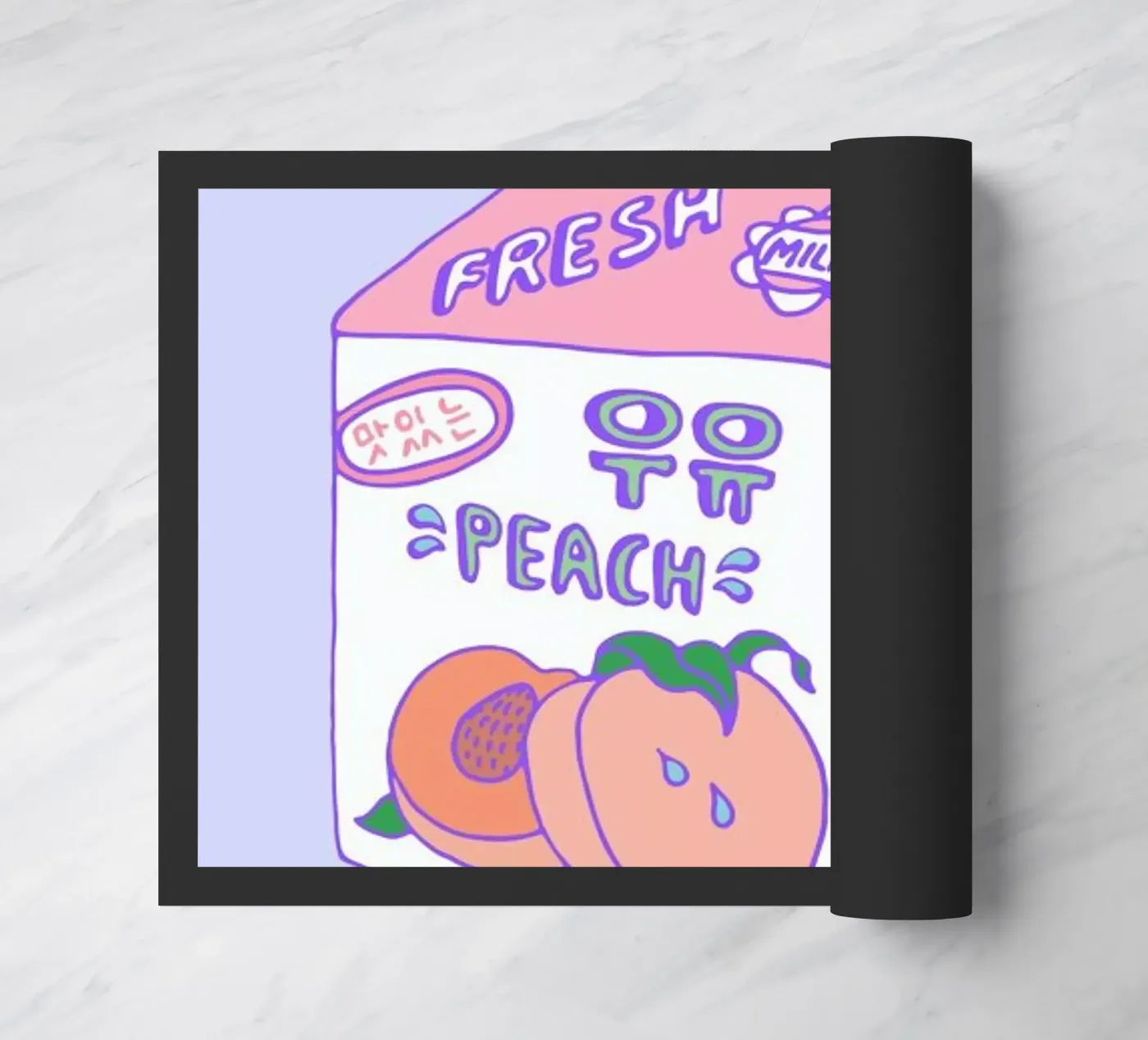 Peach Milk deurmat van Laura O'Connor