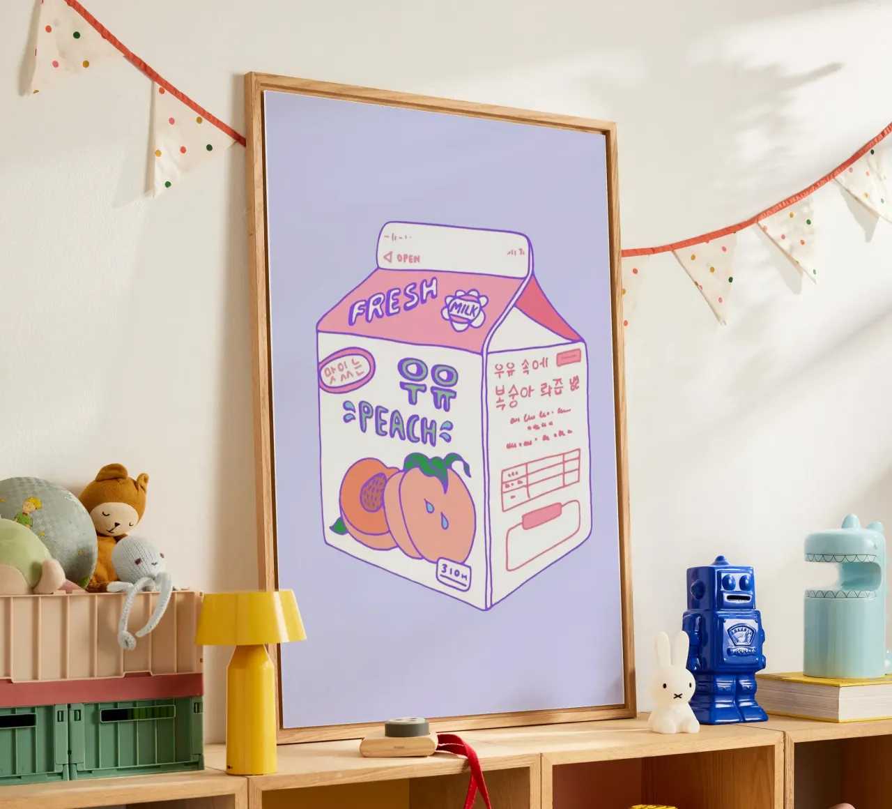 Peach Milk plexiglass da Laura O'Connor