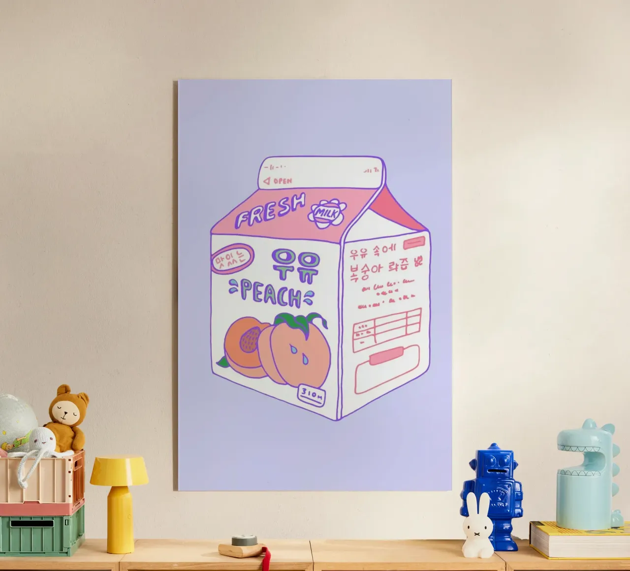 Peach Milk plexiglass da Laura O'Connor