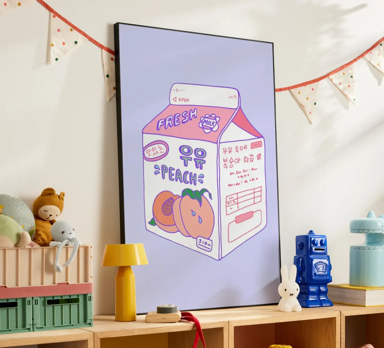 Peach Milk alluminio dibond da Laura O'Connor
