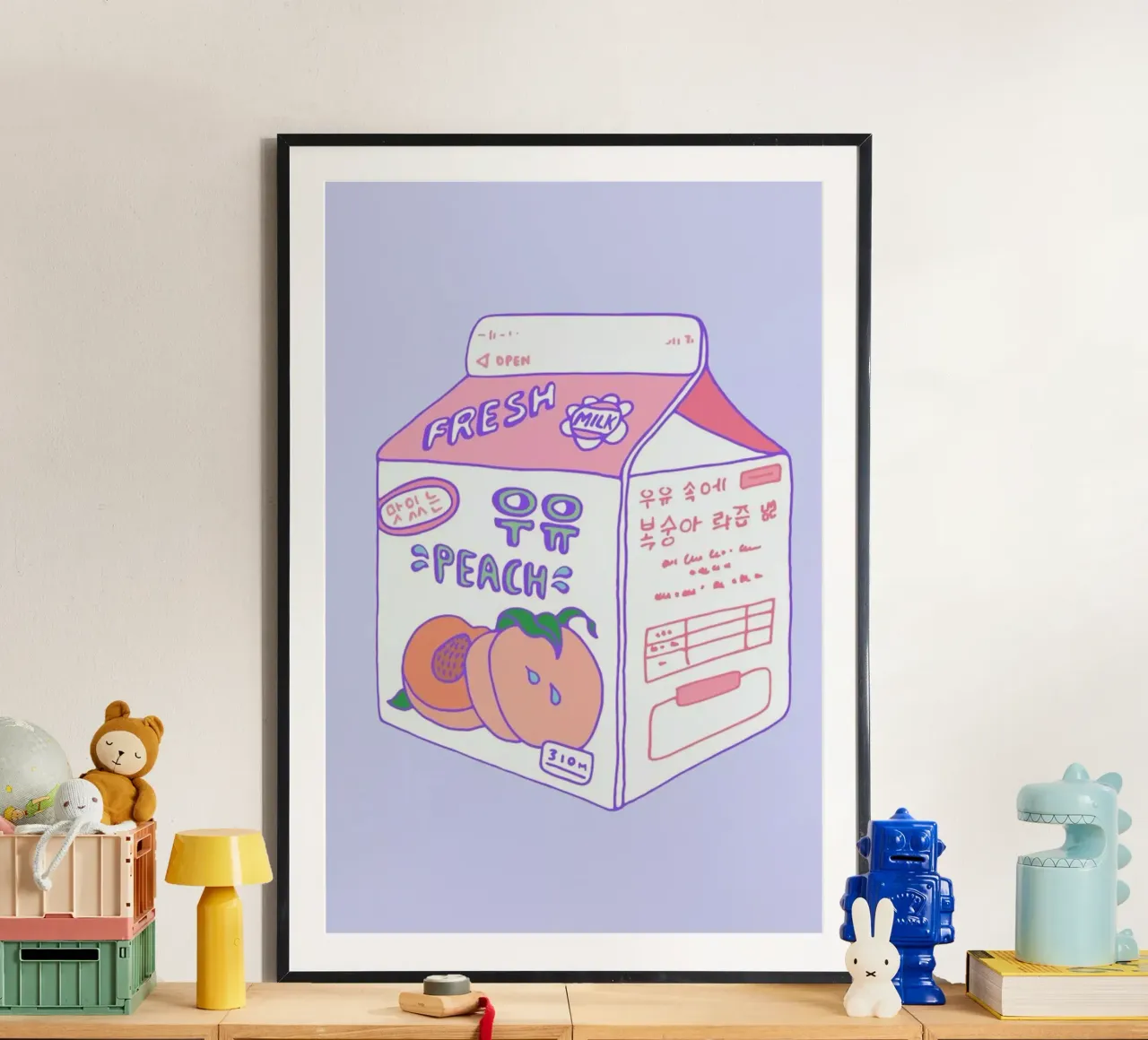 Peach Milk poster da Laura O'Connor
