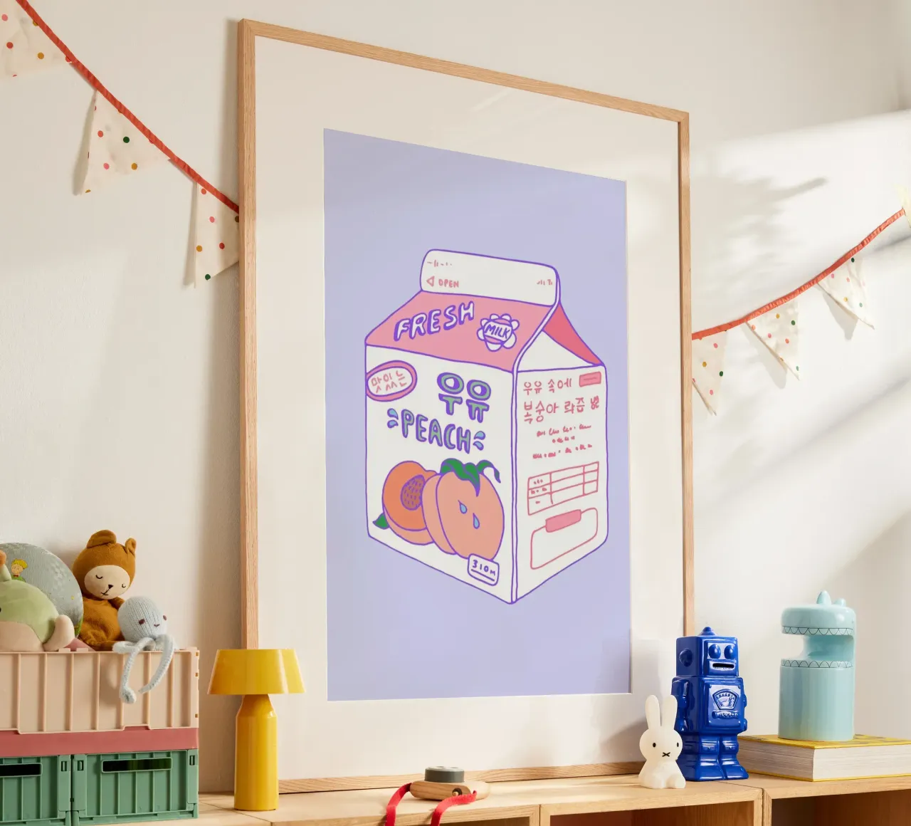 Peach Milk poster da Laura O'Connor