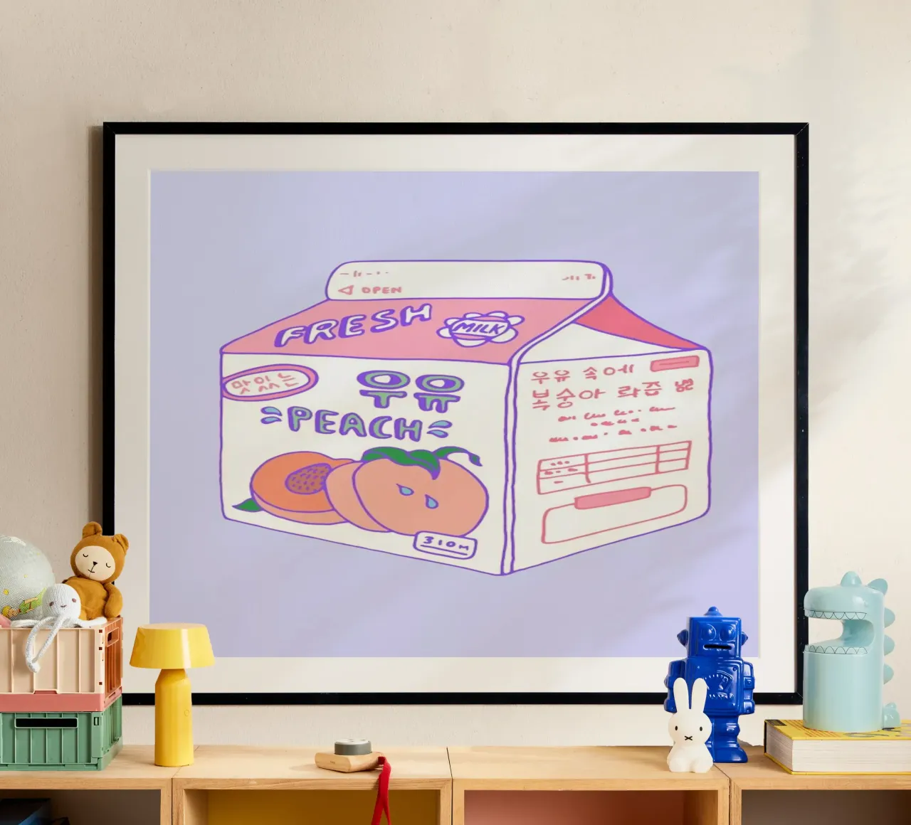 Peach Milk poster da Laura O'Connor