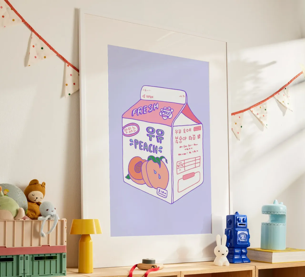 Peach Milk poster da Laura O'Connor