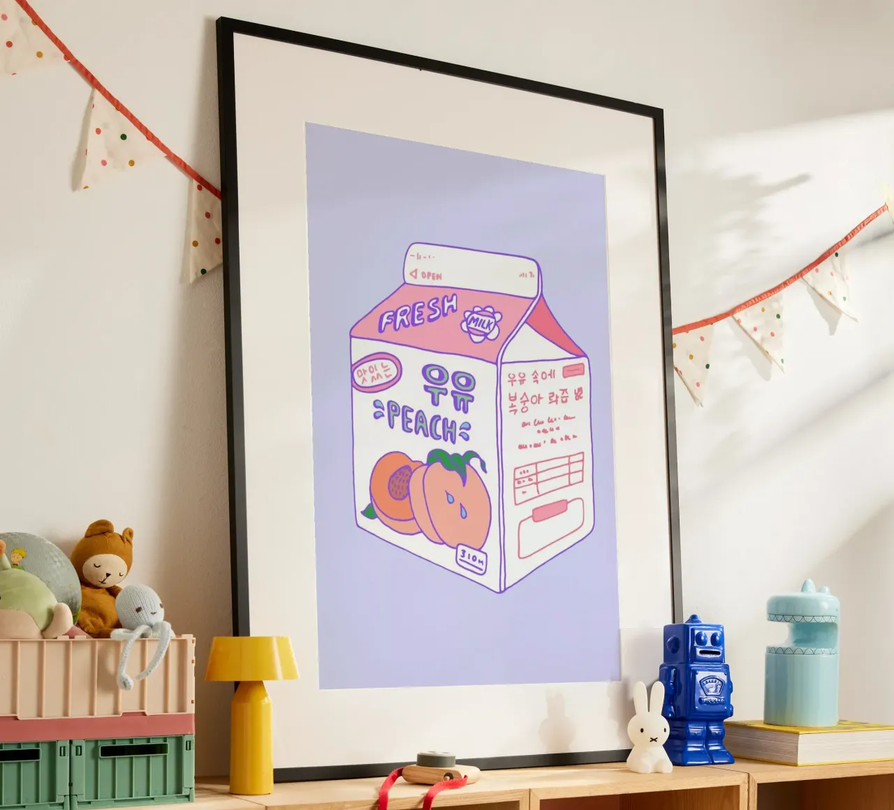 Peach Milk poster da Laura O'Connor