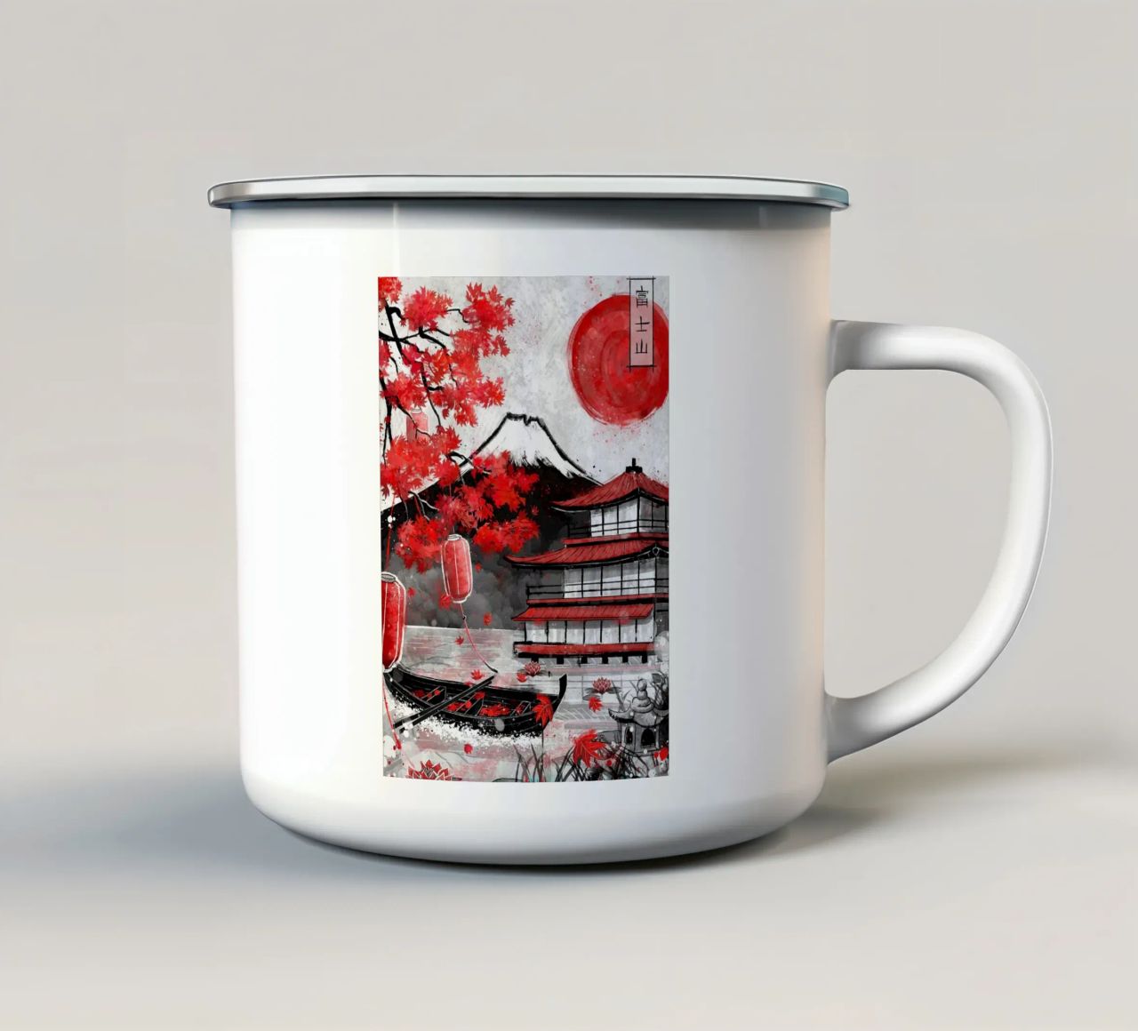 pagoda tazza in smalto da Japanese Art