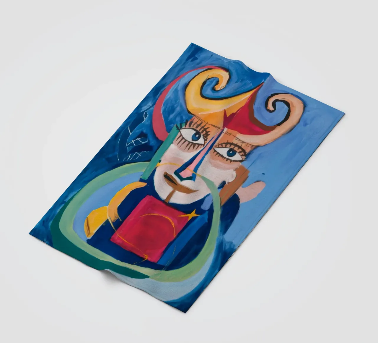 Mystieke abstracte symfonie fleecedeken van Lunar Templar