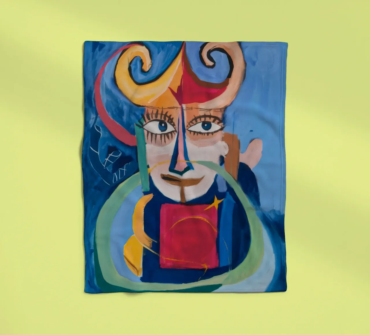 Mystieke abstracte symfonie fleecedeken van Lunar Templar