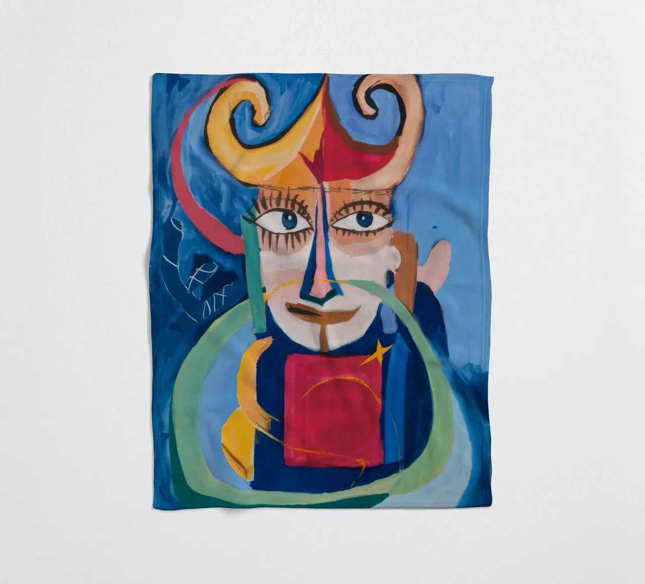 Mystieke abstracte symfonie fleecedeken van Lunar Templar