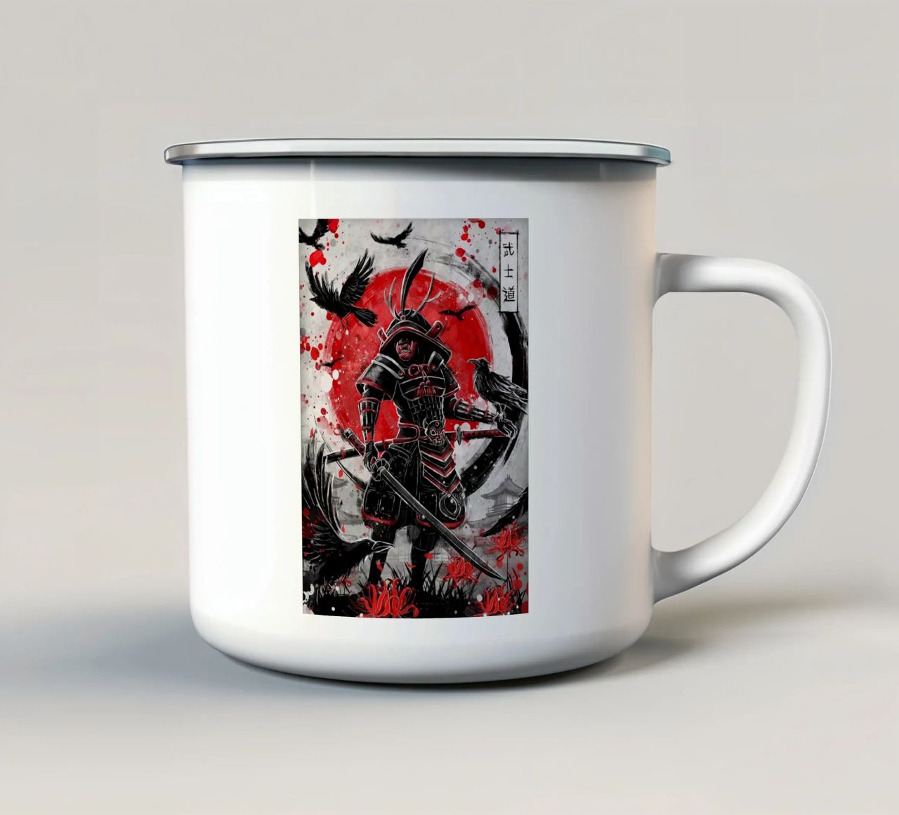 samurai tazza in smalto da Japanese Art