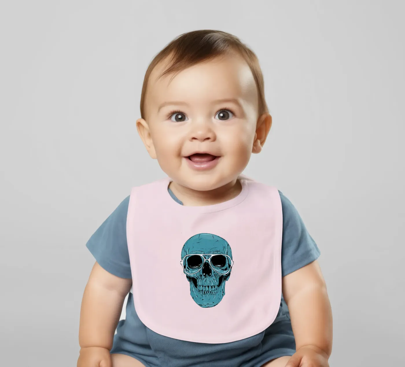 Blue skull bavaglino da Balazs Solti