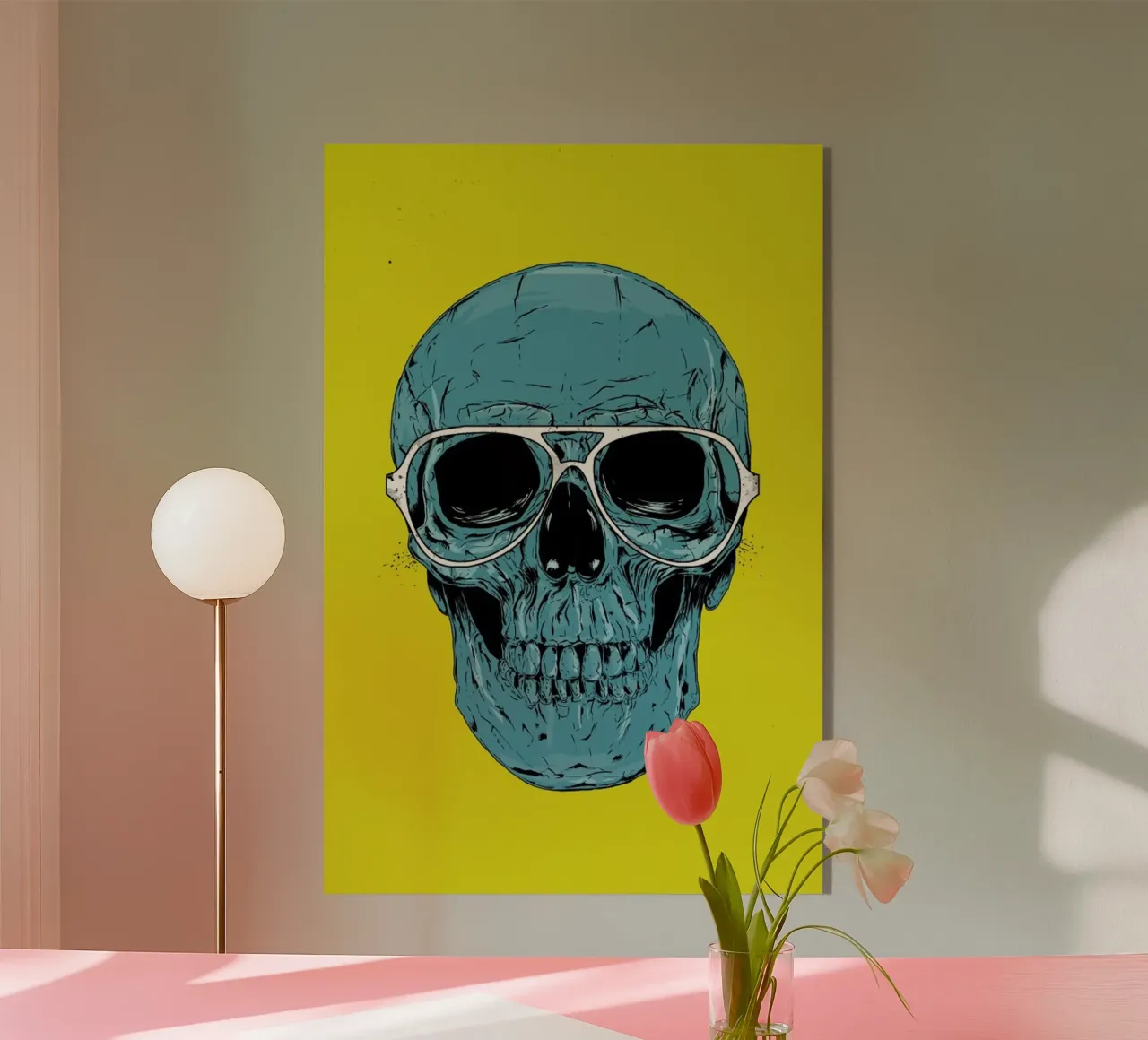 Blue skull plexiglass da Balazs Solti