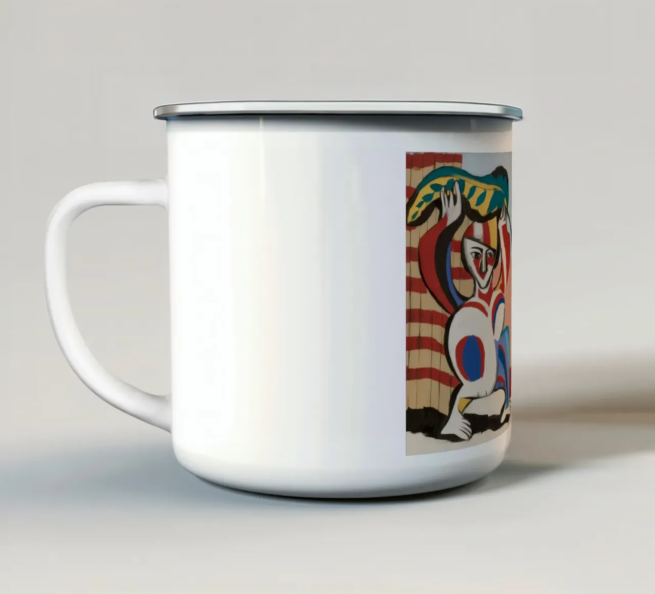 Conversazione tribale stravagante tazza in smalto da Crimson Whisper
