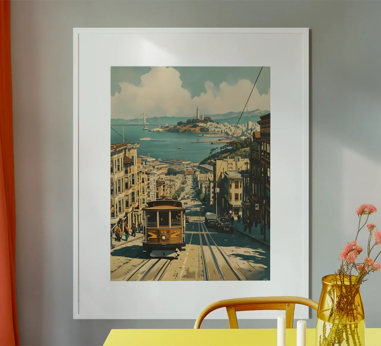 Arte vintage a San Francisco poster da Vintage Travel Art