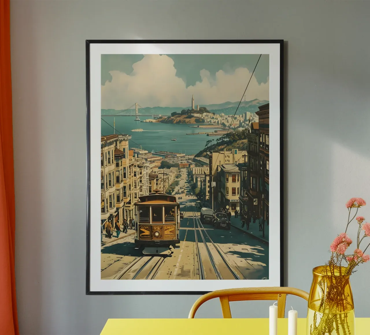 Arte vintage a San Francisco poster da Vintage Travel Art
