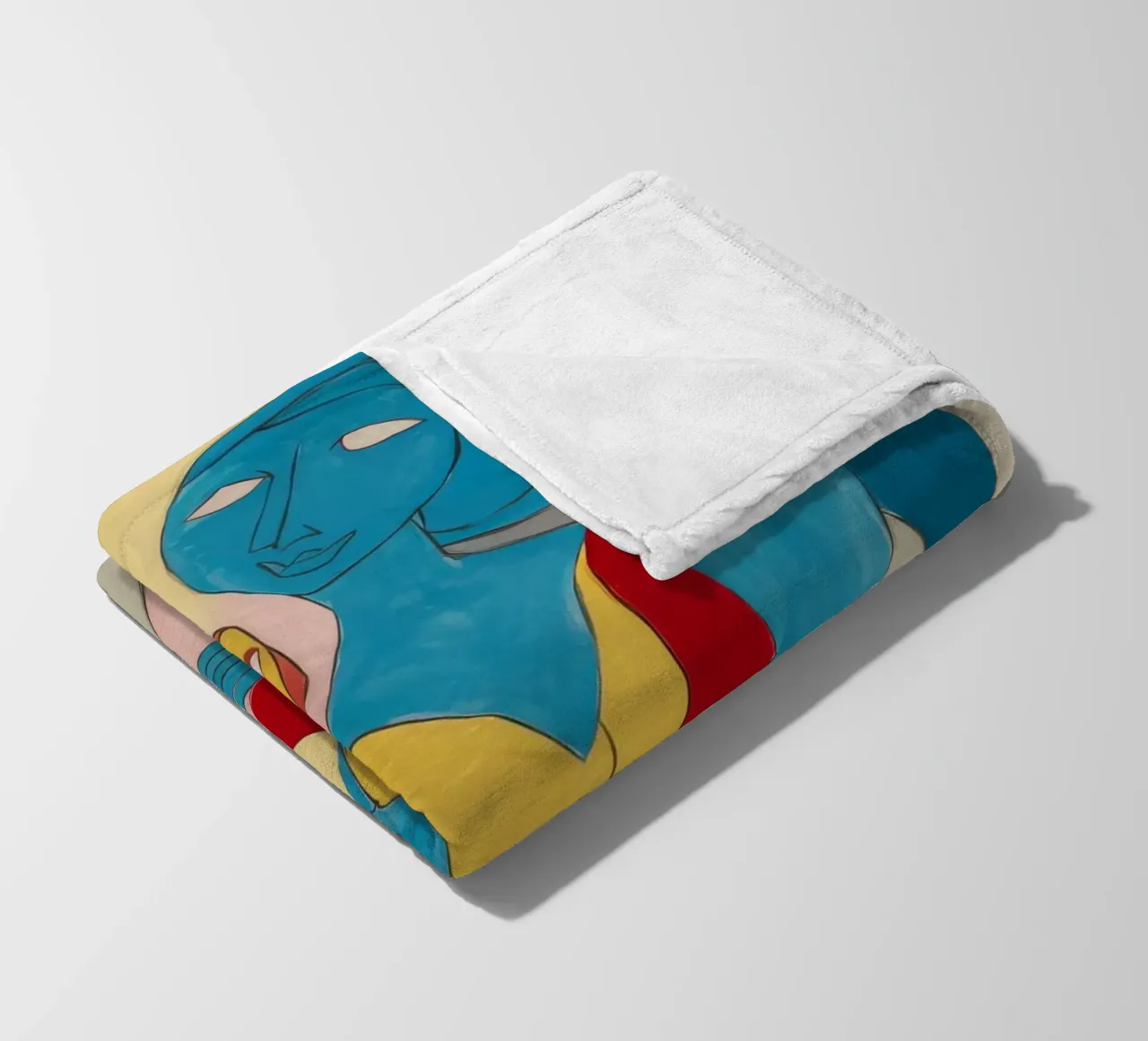 Celestial Maternal Embrace fleece blanket by Crimson Whisper