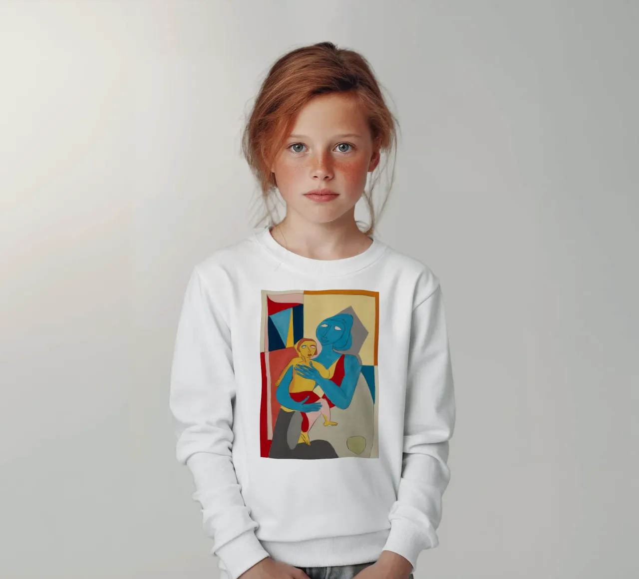 Himmlische mütterliche Umarmung Kinder Sweatshirt von Crimson Whisper
