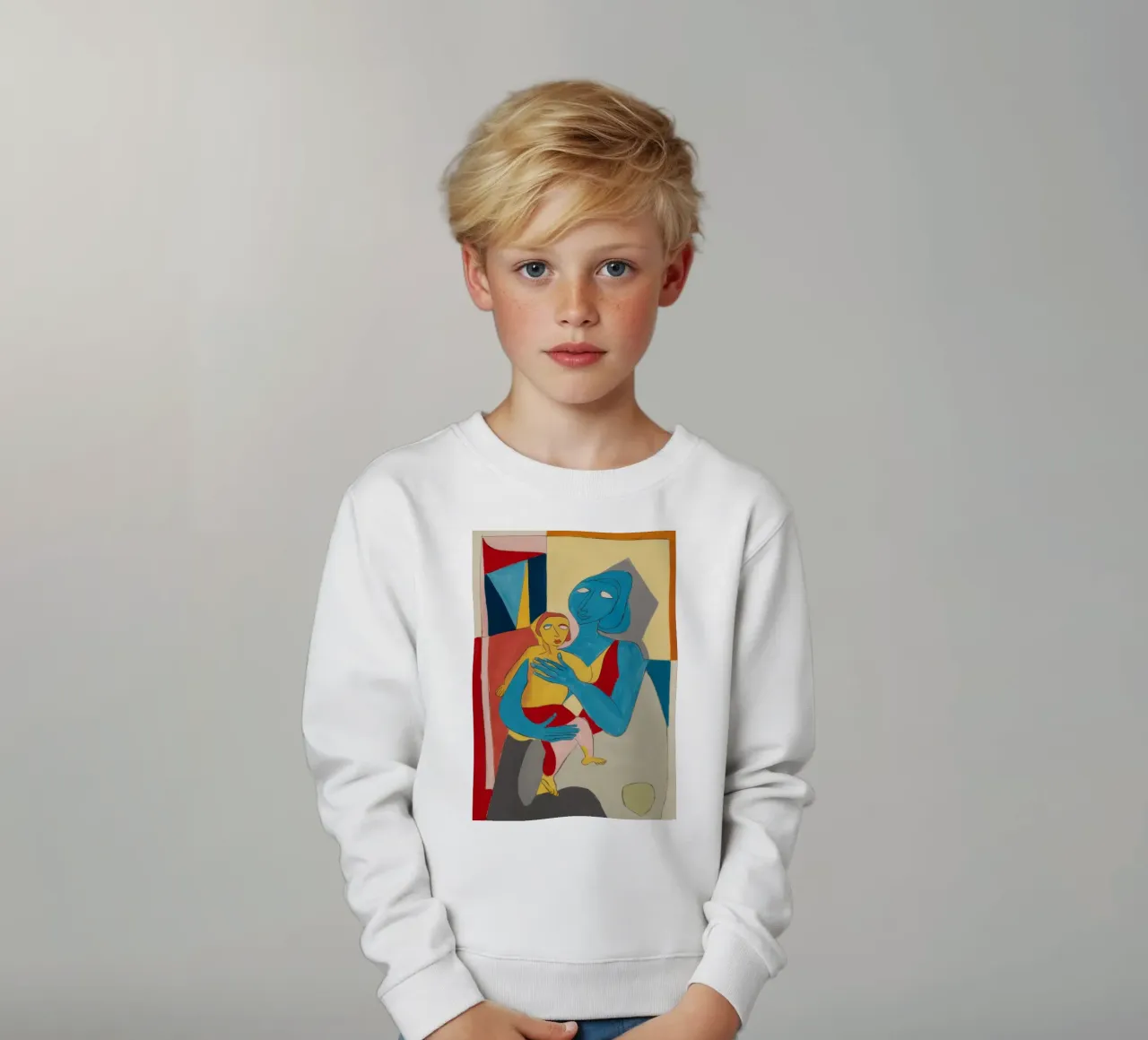 Himmlische mütterliche Umarmung Kinder Sweatshirt von Crimson Whisper