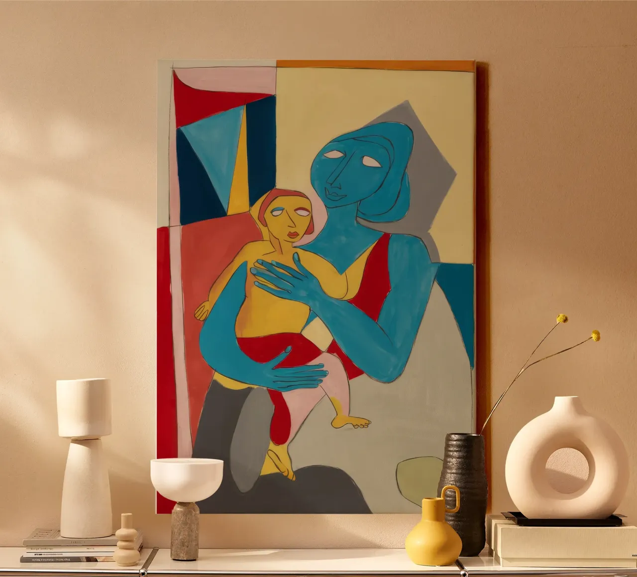 Hemelse Moederlijke Omhelzing canvas van Crimson Whisper