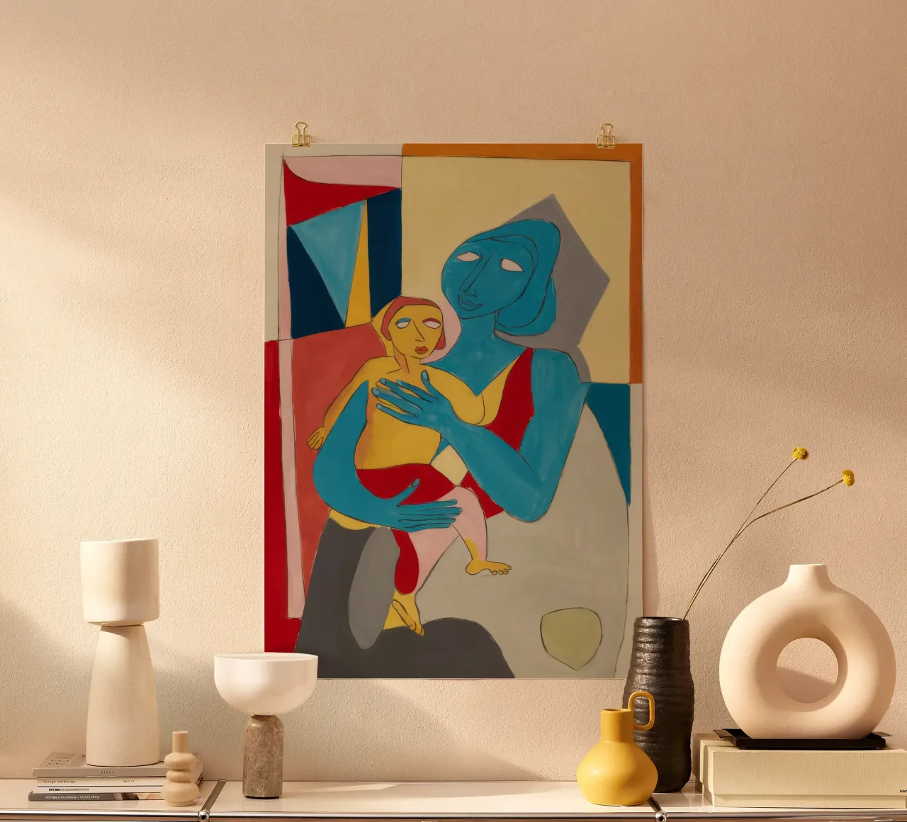 Celestial Maternal Embrace poster by Crimson Whisper