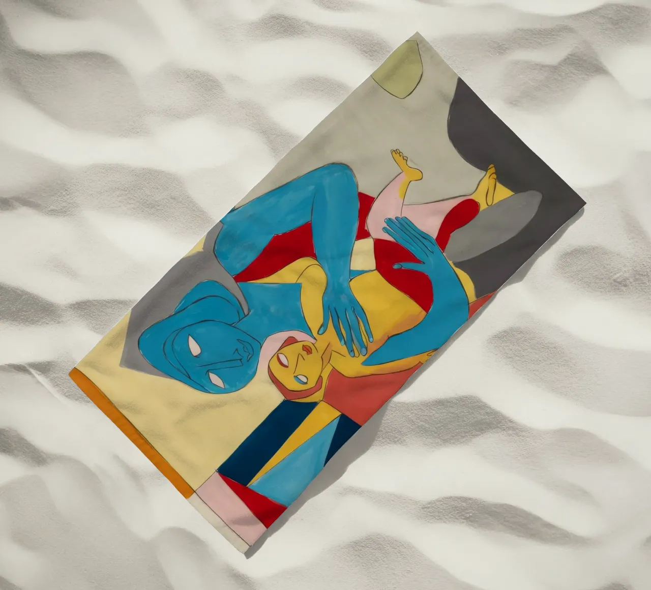 Hemelse Moederlijke Omhelzing strandhanddoek van Crimson Whisper