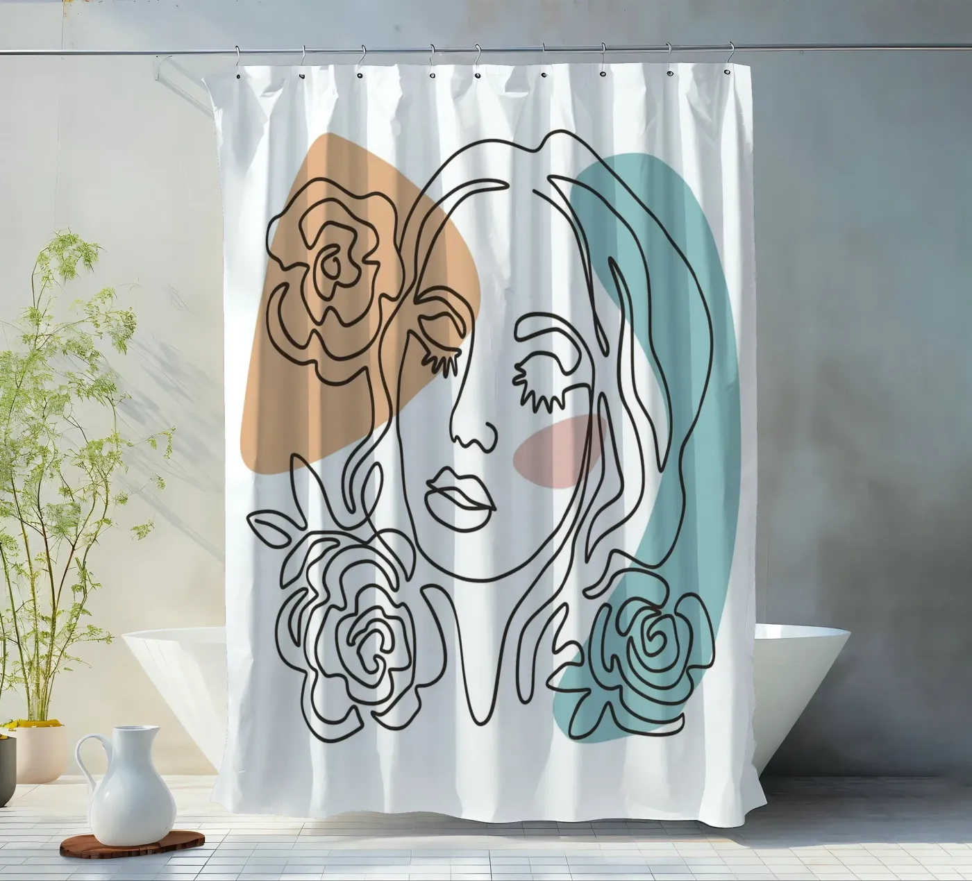 Gedanke Duschvorhang von 🎁 NOBELART