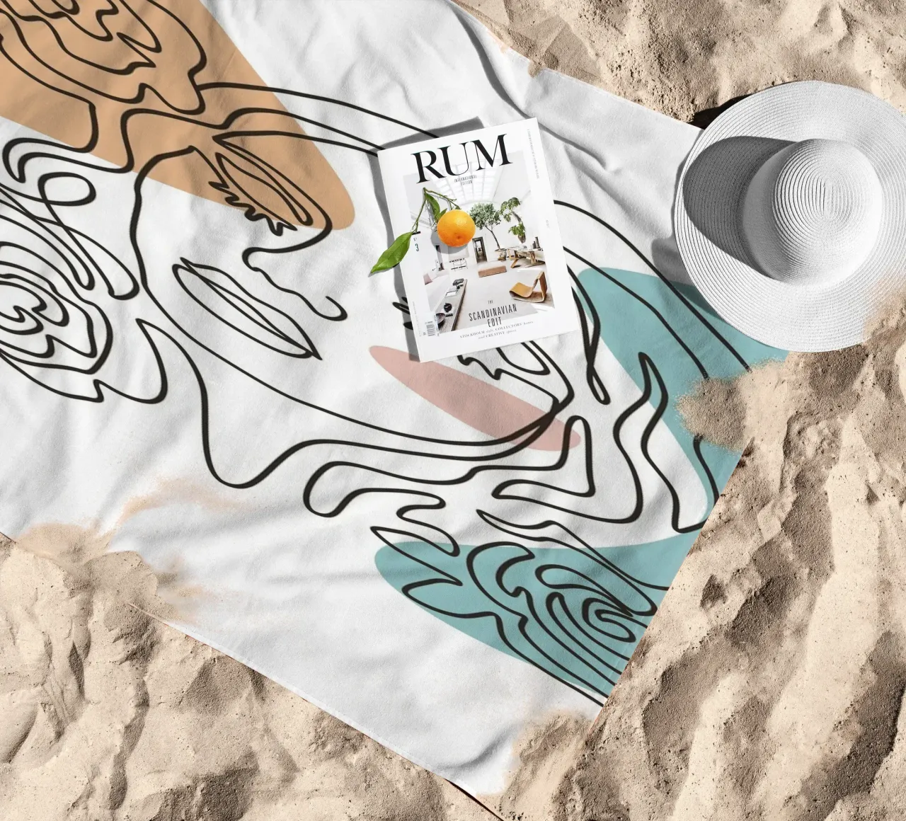 Gedachte strandhanddoek van 🎁 NOBELART