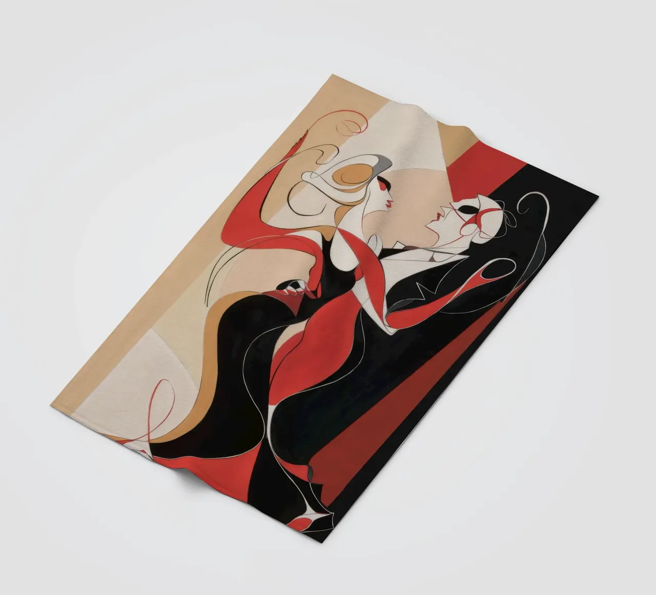 Tango appassionato e ardente coperta in pile da Crimson Whisper