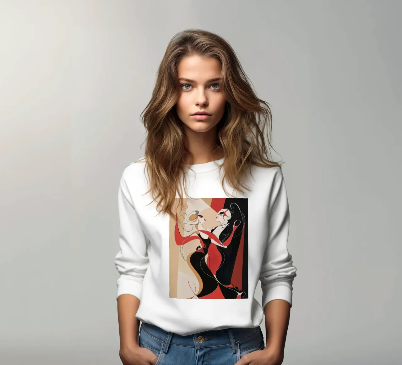 Feuriger leidenschaftlicher Tango Sweatshirt von Crimson Whisper