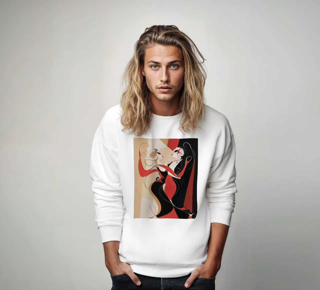 Feuriger leidenschaftlicher Tango Sweatshirt von Crimson Whisper