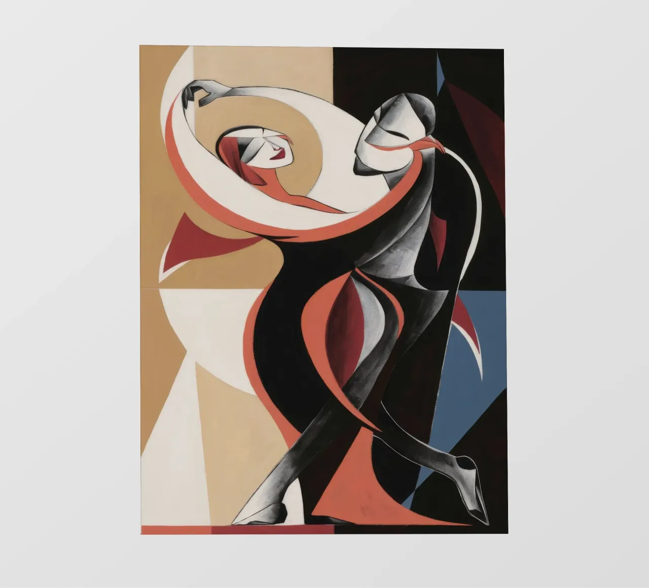 Eleganza scultorea della danza telo in pvc da Crimson Whisper