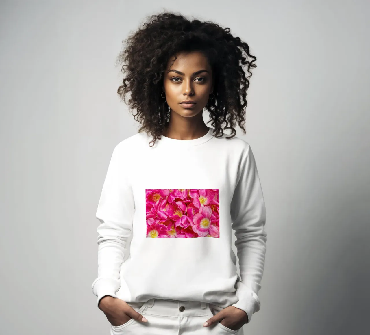 Pink Tulips felpa da Curious Collections by Marielle Leenders
