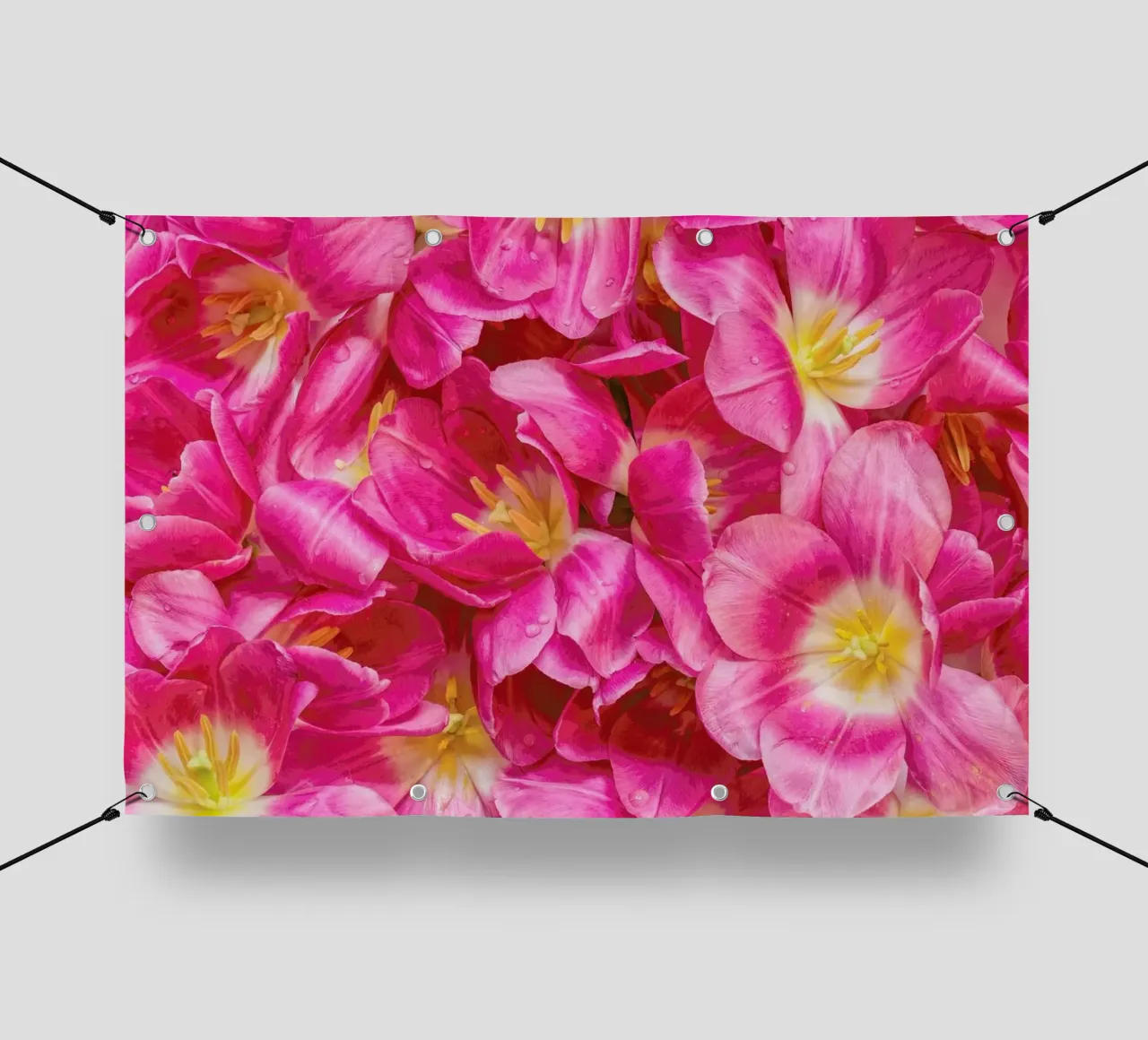 Pink Tulips pvc cover by Curious Collections by Marielle Leenders