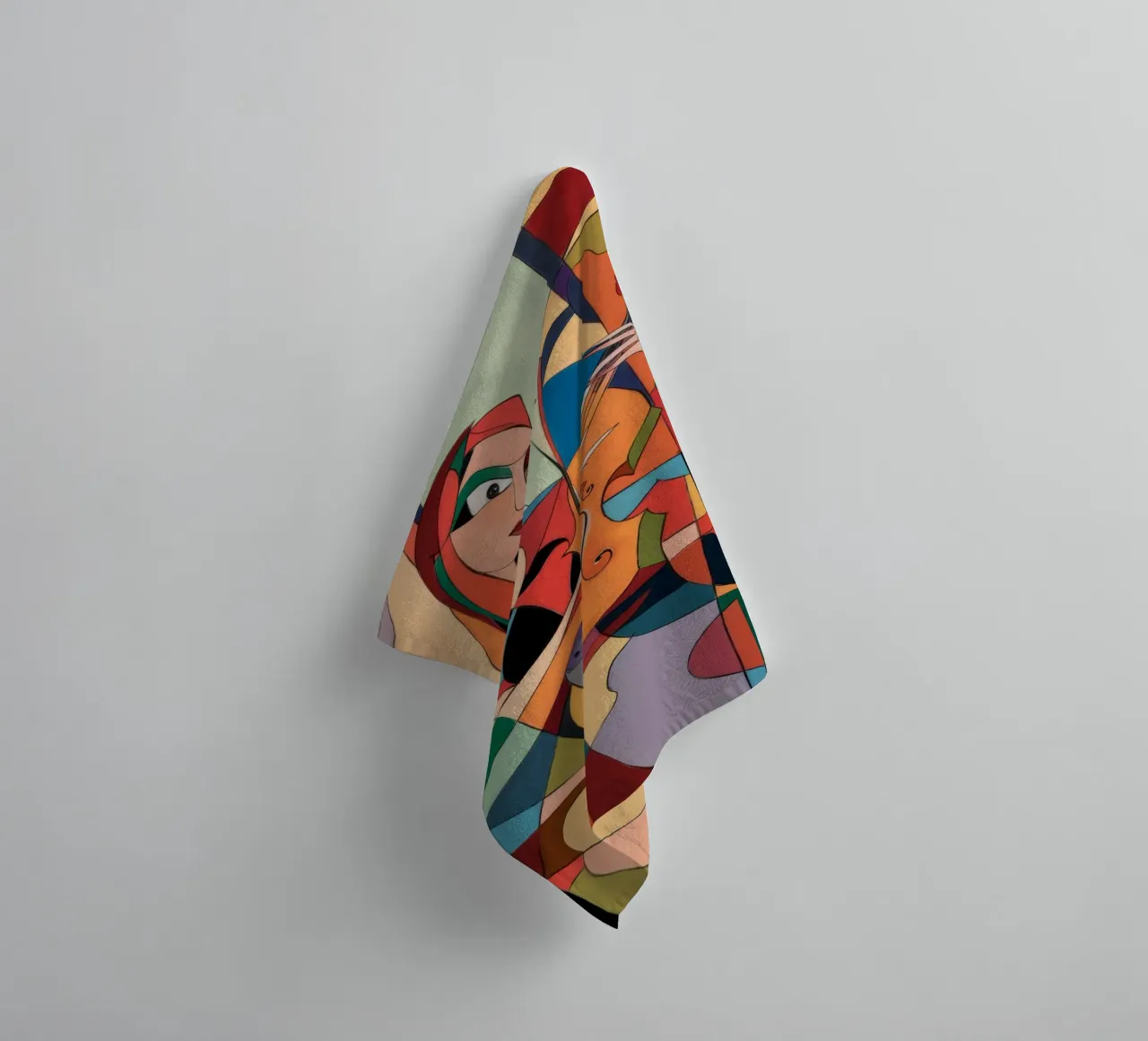 Melodic Color Fusion towel by Crimson Whisper