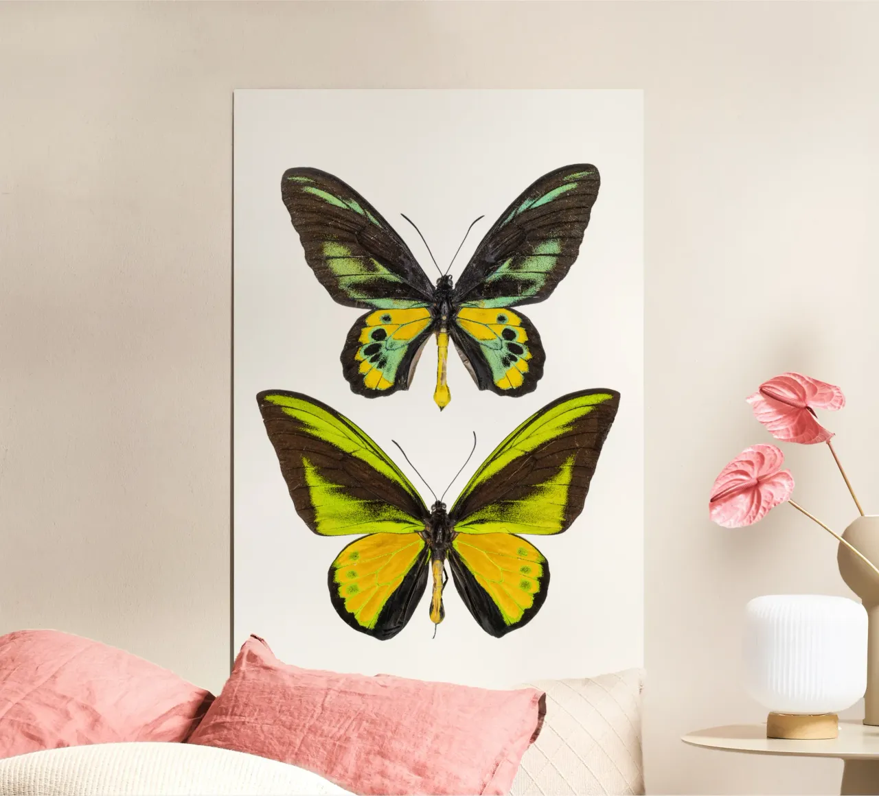 Green Butterflies hahnemühle by Curious Collections by Marielle Leenders