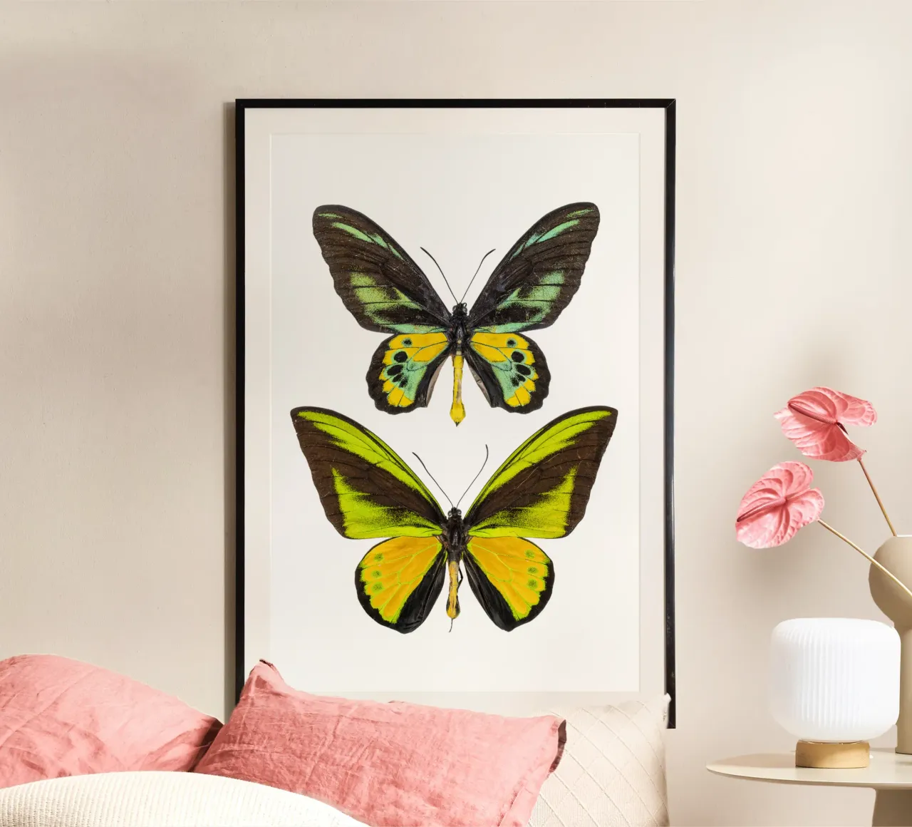 Green Butterflies hahnemühle by Curious Collections by Marielle Leenders