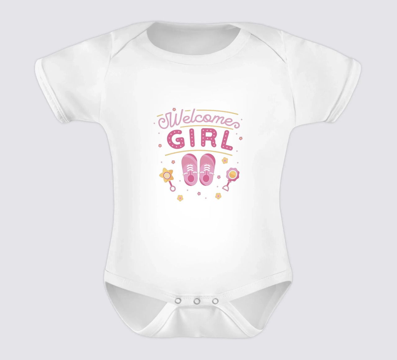 Bienvenue à la jeune fille body bébé de BABY ART PRINTS