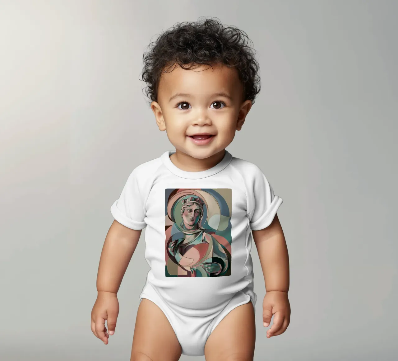 Göttliche Marmor-Kaiserin Kurzarm Babybody von Crimson Whisper