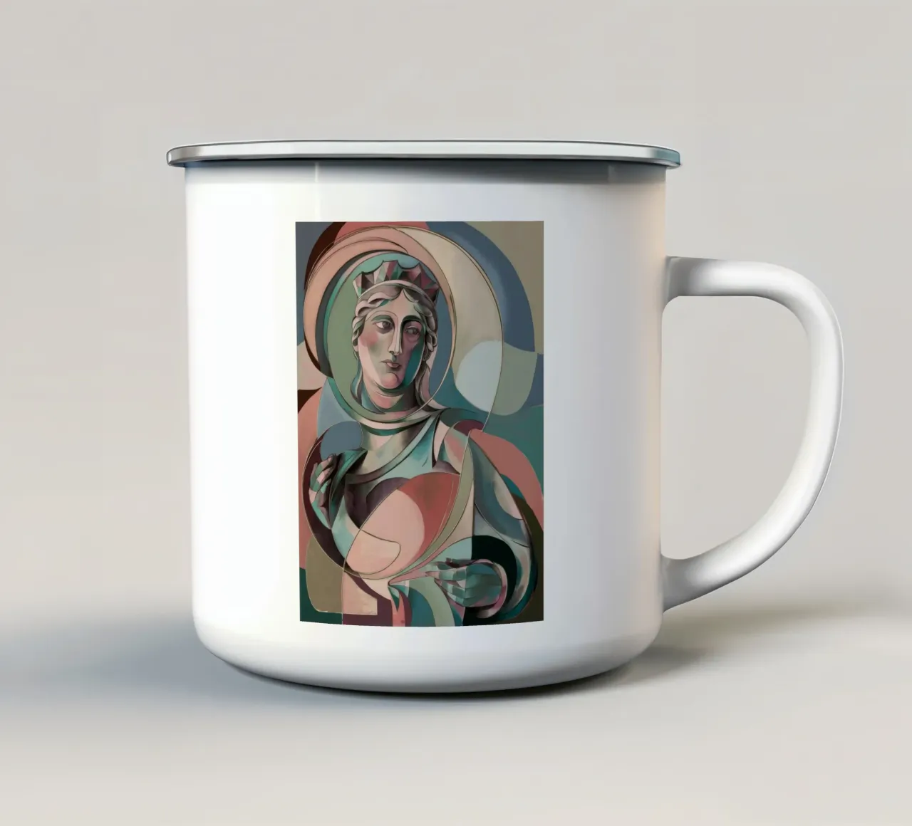 Göttliche Marmor-Kaiserin Emaille Tasse von Crimson Whisper