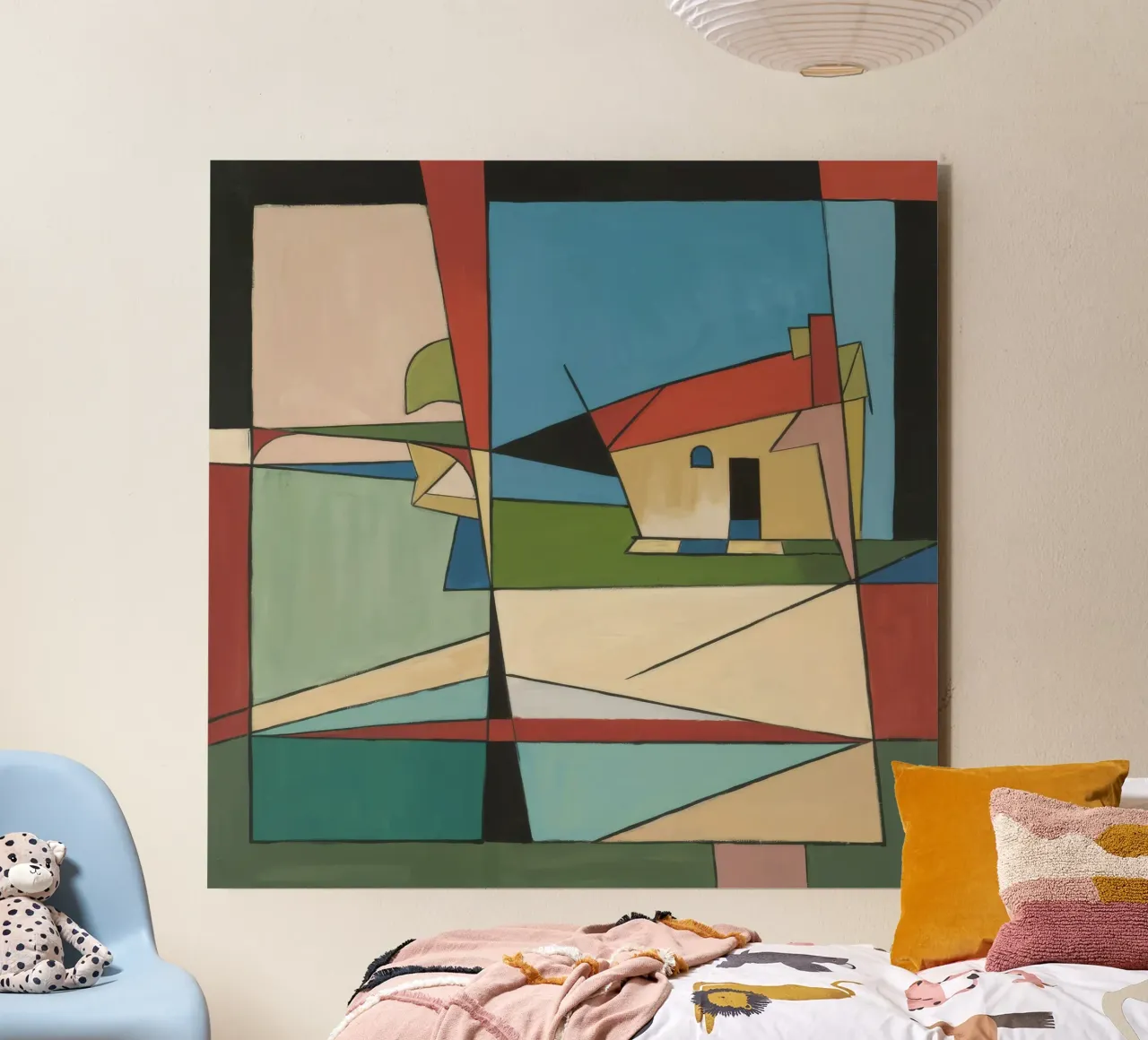 Quiete geometrica suburbana alluminio dibond da Crimson Whisper