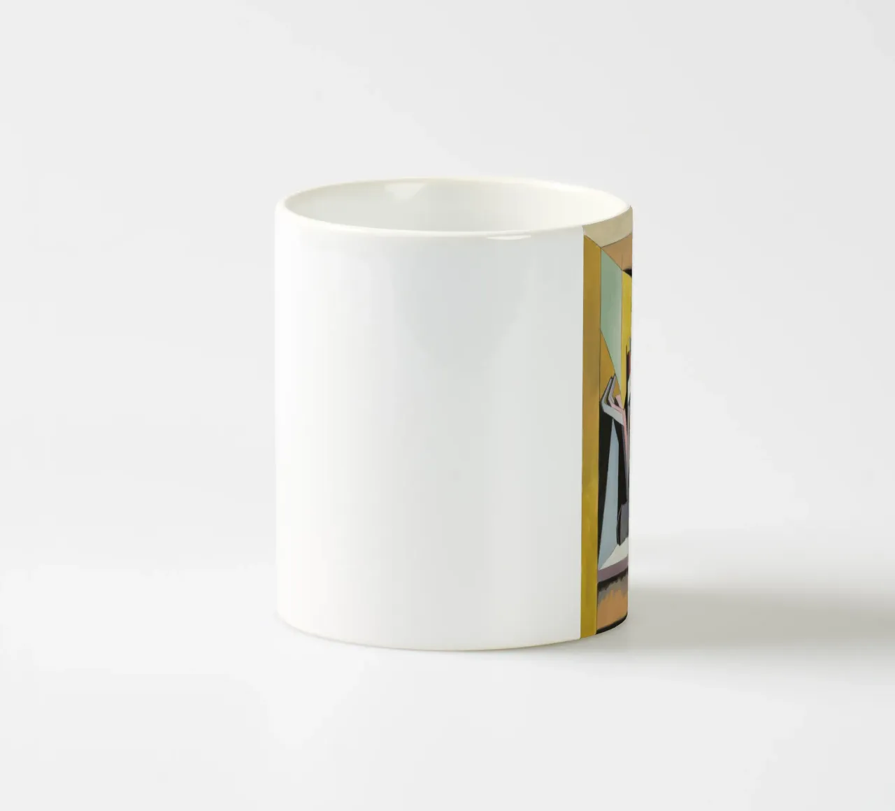 L'identità spezzata contemplativa tazza in ceramica da Crimson Whisper